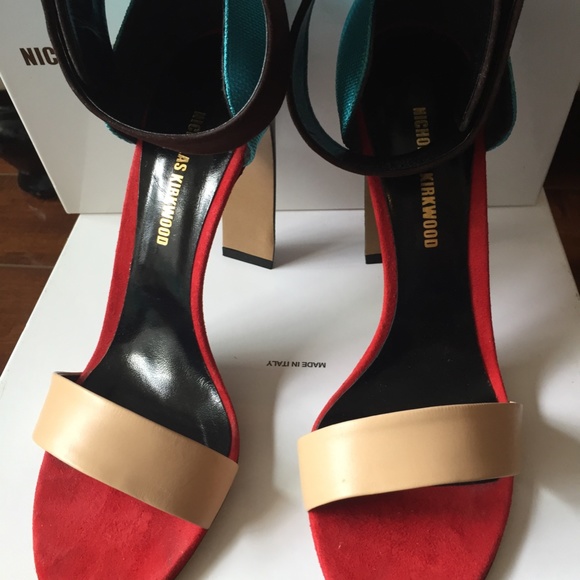 Nicholas Kirkwood Strappy Colorblock heel 10 inch - Picture 2 of 10